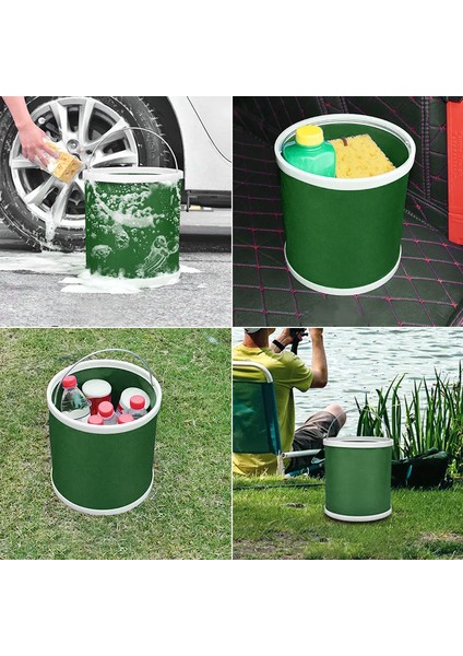 Protackle Katlanabilir Araç Yıkama Kovası 9 lt Haki indirimleri