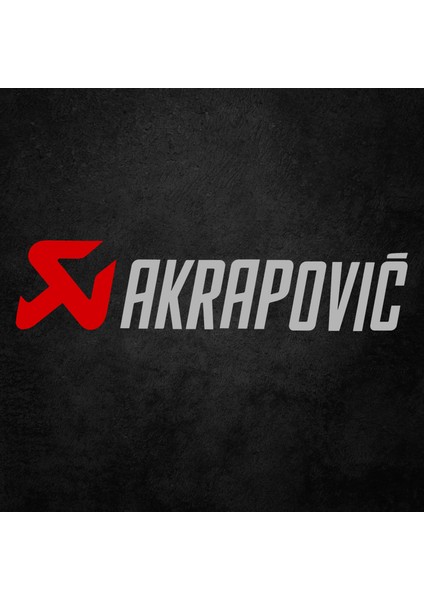 Akrapovic Egzoz Sticker Motorsiklet Sticker Akrapovic Sticker