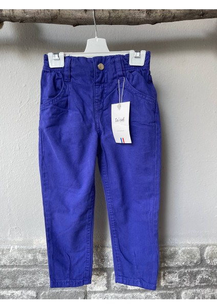 Kız Çocuk Kot Pantolon Denim Belden Lastikli