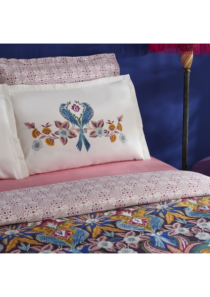 Marsey Çift Kişilik Saten Nevresim Takımı Multicolor modelleri