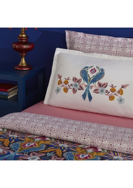 Marsey Çift Kişilik Saten Nevresim Takımı Multicolor fırsatları