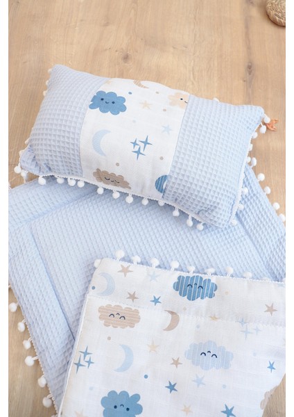 Erkek Bebek Müslin Pike Tabanlı Yastıklı Alt Açma Seti STL6776 fiyatları