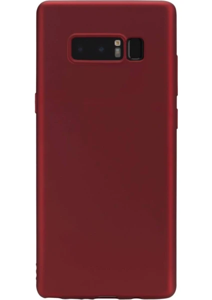 Samsung Galaxy Note 8 Premium Silikon Kılıf Bordo