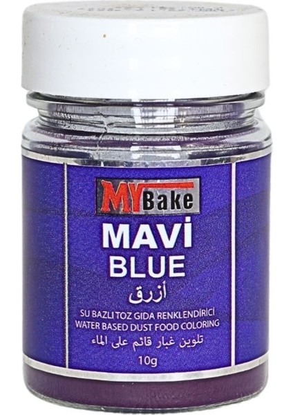 Su Bazlı Toz Gıda Boyası Mavi 10 gr