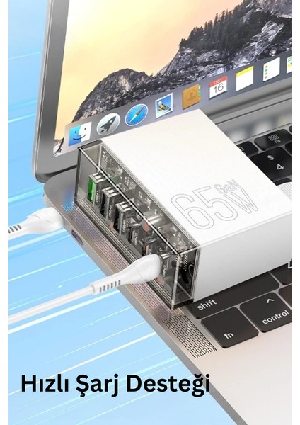 N336 Fuerza Pd 65W 3 Adet Type-C 3 Adet USB Şarj Aleti modelleri