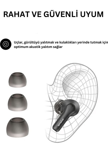 Anybuds Pro Aktif Gürültü Engelleyici Özellikli Bluetooth 5.3 Kablosuz Tws Kulaklık fırsatları