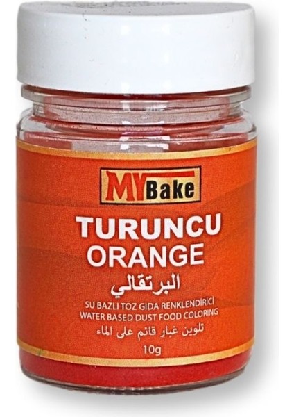Su Bazlı Toz Gıda Boyası Turuncu 10 gr fiyatları