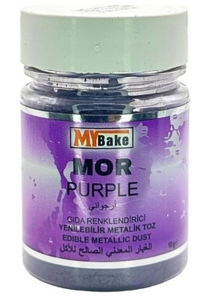 Yenilebilir Metalik Toz Boya Mor 10 gr