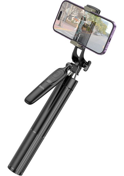 K19 157 cm Broadcast Holder Uzaktan Kumandalı Tripod ve Selfie Çubuğu