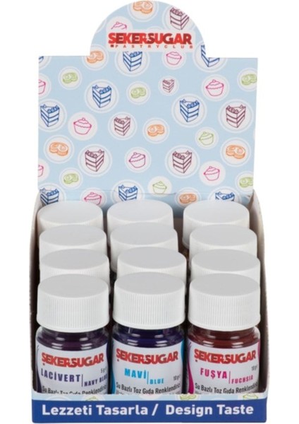 Yenilebilir Su Bazlı Toz Boya Kırmızı 10 gr fiyatları