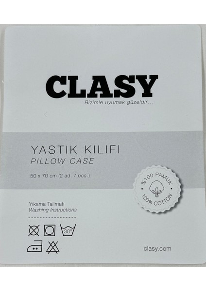 Ranforce 2 Adet Yastık Kılıfı Düz Beyaz Düz Desen fırsatları
