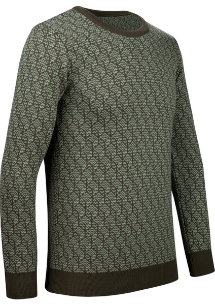 Erkek Kaba Örgü Sıfır Yaka Triko Kazak Desenli Kol ve Bel Lastikli Çelik Örgü Regular Kalıp - 5023C fiyatları