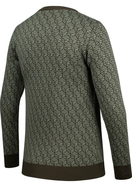 Erkek Kaba Örgü Sıfır Yaka Triko Kazak Desenli Kol ve Bel Lastikli Çelik Örgü Regular Kalıp - 5023C fırsatları