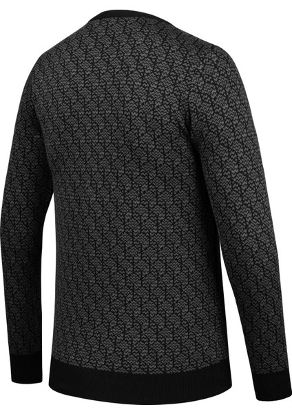 Erkek Kaba Örgü Sıfır Yaka Triko Kazak Desenli Kol ve Bel Lastikli Çelik Örgü Regular Kalıp - 5023C fırsatları