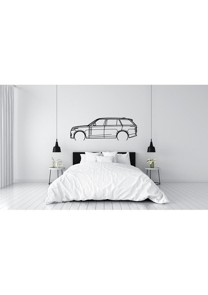 Range Rover 2023 Duvar Silüeti Süsü Tablo 2d 50CM 2d 50CM