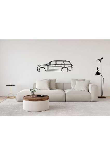 Range Rover 2023 Duvar Silüeti Süsü Tablo 2d 50CM 2d 50CM