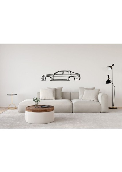 Bmw 760LI G12 Duvar Silüeti Süsü Tablo 2d 50CM