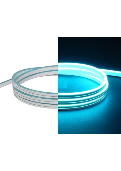 En Parlak Neon LED 12 Volt Buz Mavisi Işık Dış Mekan 10 Metre