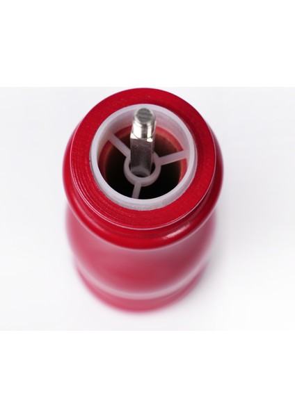 Glıos Koyu Kırmızı Ahşap Tuz ve Karabiber El Değirmeni Öğütücü Grinder 22 cm