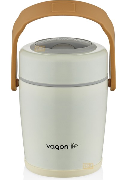 Bento 1600ML Lunchbox Yeni Koleksiyon 2 Kaseli 4-6 Saat Sıcak/soğuk Termos Özellikli Çelik Sefer Tası Yemek Kutusu