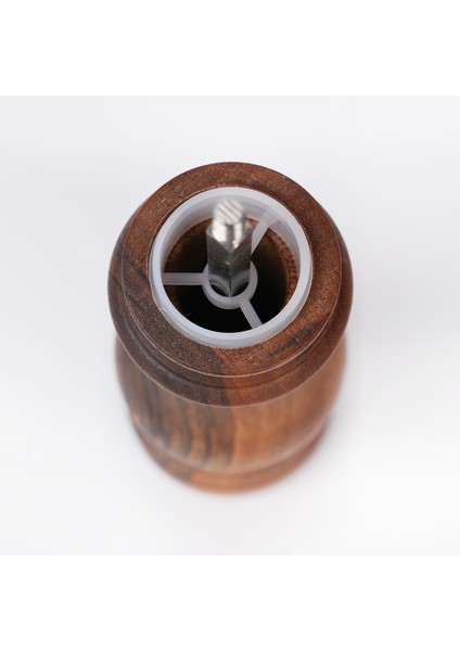 Glıos Ceviz Ahşap Tuz ve Karabiber El Değirmeni Öğütücü Grinder 22 cm