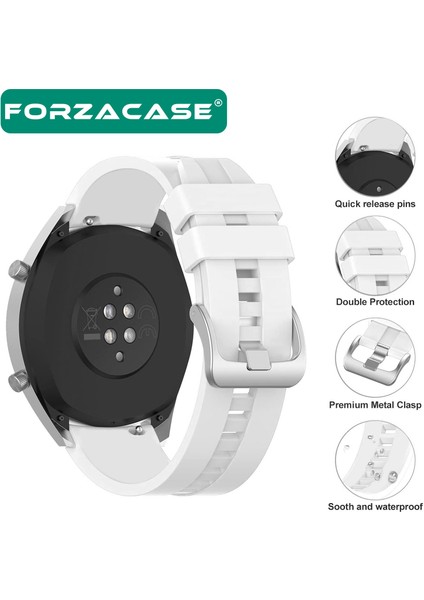 Huawei Watch Gt5 Pro 46 ile Uyumlu Tokalı Çizgi Desen Silikon Kordon Kayış - FC369 indirimleri