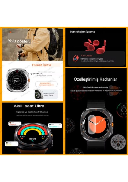Şıklığı ve Fonksiyonu Bir Arada Sunan Akıllı Saat 10 Gün Batarya Ömrü Amoled Ekran