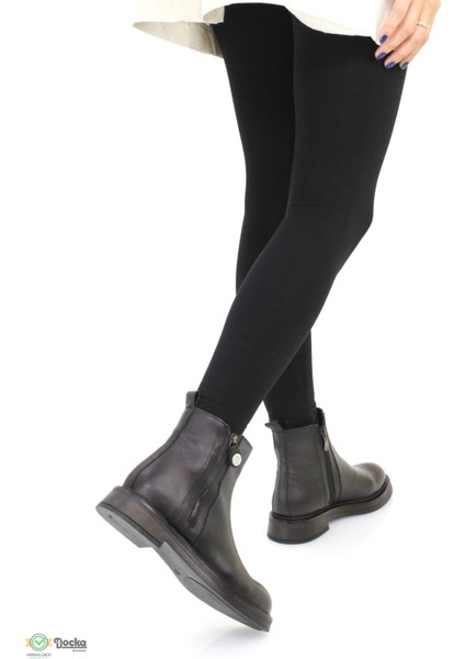 Kadın Hakiki Deri Ortopedik Klasik Tarz Bağcıksız Günlük Bot M25/KB1527 indirimleri