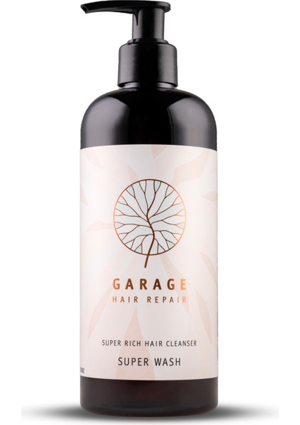 Garage Organics Super Wash 400 ml | Sülfatsız Bitkisel Şampuan | Keratin Bakıma Uygun