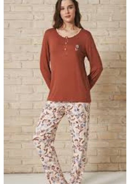 Kadın Uzun Kollu Pijama Takımı 1723