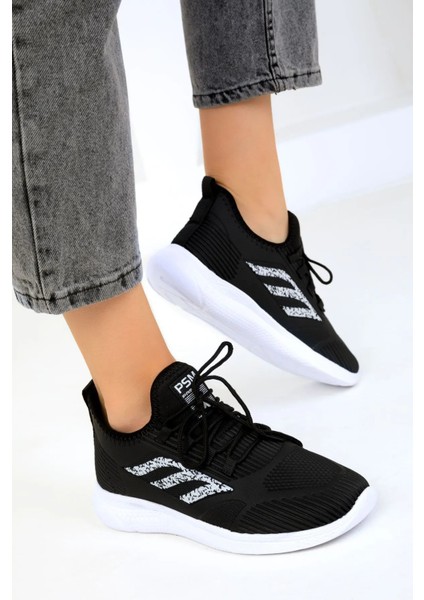 Bağcıklı Triko Rahat Taban Kadın Sneakers 001-0022-24Z indirimleri