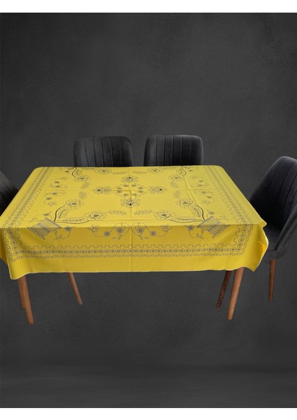 Pamuklu Kare Masa Örtüsü 150X150