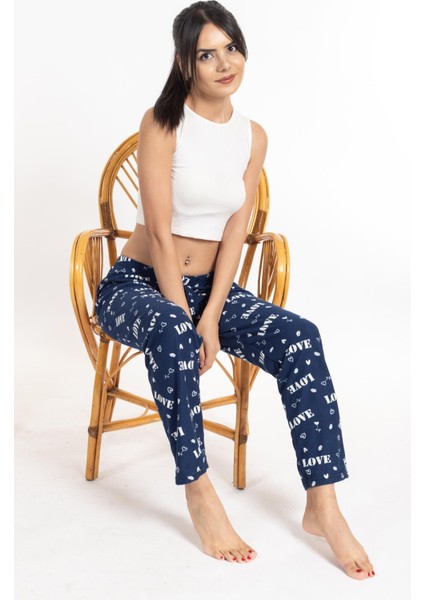 Kadın Love Desenli Süettek Alt Lacivert fırsatları