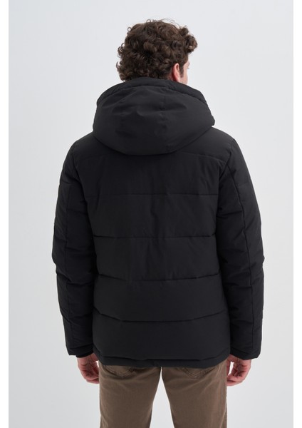 Caz 1060 Kapşonlu Cep Detaylı Kalın Erkek Kaban indirimleri