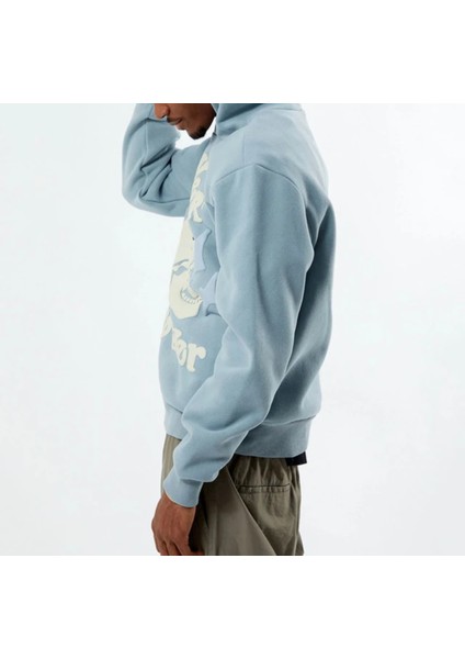 Büyük Beden Özel Tasarım Kapüşonlu Forever Kuru Kafa Baskılı Battal Erkek Sweatshırt fiyatları