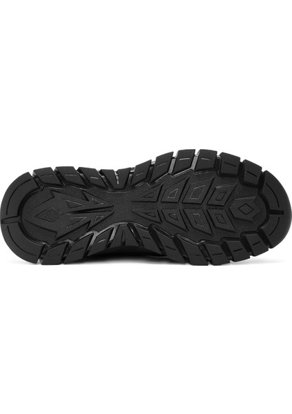 Erkek Siyah Bağcıklı Deri Sneaker 24WFD650618