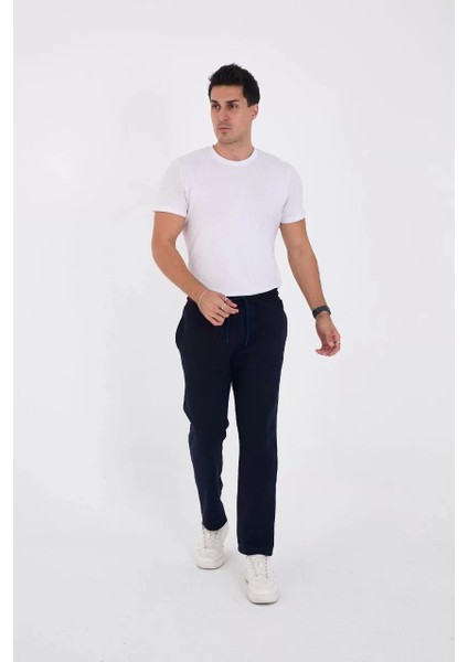 Unisex Üç Iplik Basic Eşofman Pantolon - Lacivert