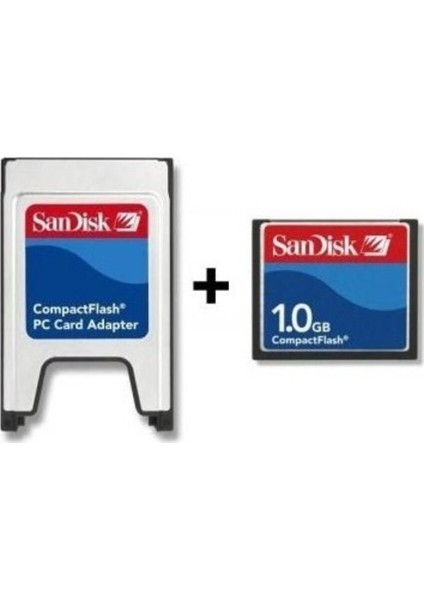 Pmr 1 GB Compact Flash Hafıza Kartı + Pcmcıa Kart Okuyucu