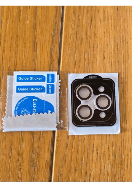 Apple iPhone 16 Pro ve 16 Pro Max Uyumlu Premium Renk Uyumlu Titanyum Kasa Safir Lens Kamera Koruyucu fiyatları
