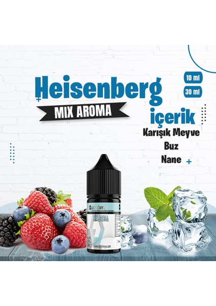 Heisenberg Mix Aroma Karışık Meyve Buz Nane Gıda Aroması 10 ml