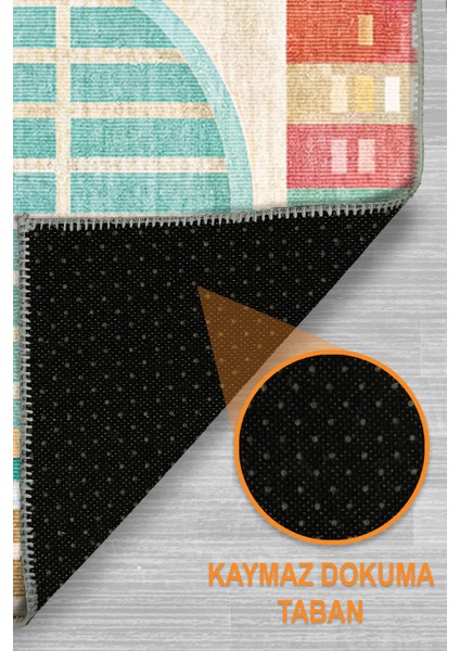 Afare Şönil Yıkanabilir Kaymaz Pamuk Tabanlı Mutfak Halısı indirimleri