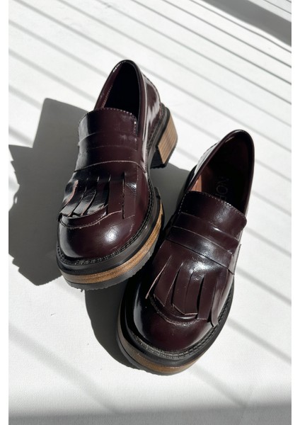 Eros Koyu Kahverengi Hakiki Deri Loafer