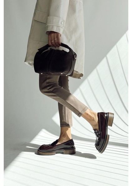 Eros Koyu Kahverengi Hakiki Deri Loafer indirimleri