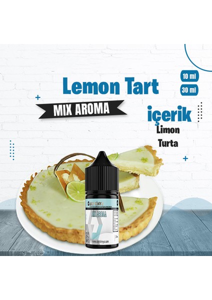 Lemon Tart Mix Aroma Limon Turta Gıda Aroması 10 ml