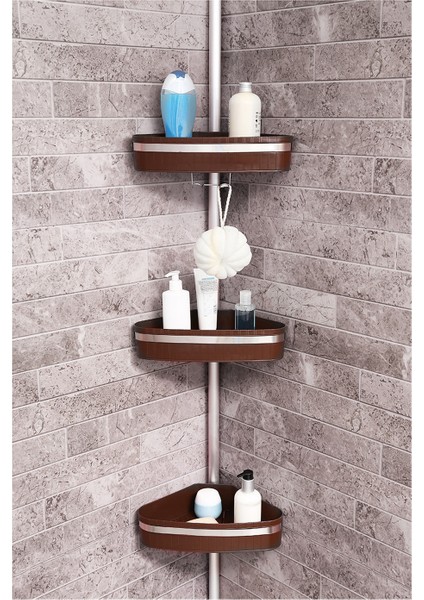 Fına Köşe Seti Aluminyum Kahverengi