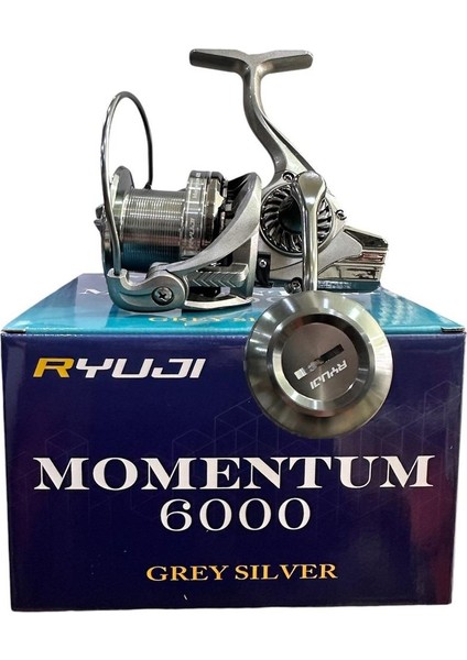 Momentum 6000 Grey Silver 11+1bb Surf Olta Makinesi