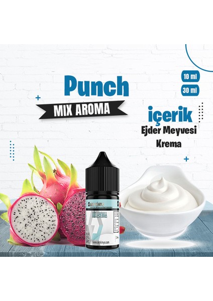 Punch Mix Aroma Ejder Meyvesi Krema Gıda Aroması 10 ml