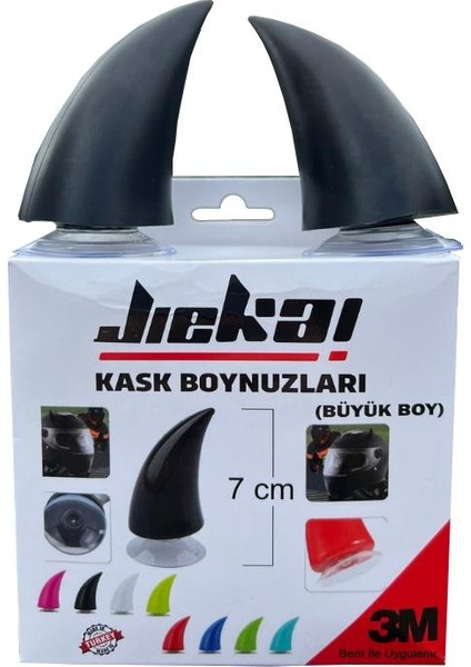 Kask Boynuzu Büyük Boy Siyah Model-1