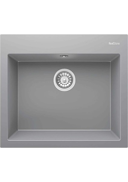 Didyma 60 Gri Tek Gözlü Damlalıksız Granit Eviye (K-002-G)