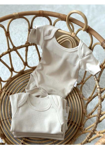 3'Lü Pamuk Kısa Kollu Body Çıtçıtlı Zıbın Seti fiyatları